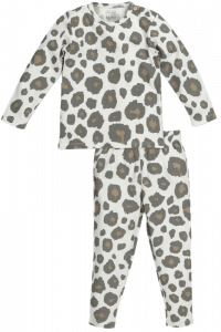 Meyco Mini Panter Pyjama | Neutral - klein paleis