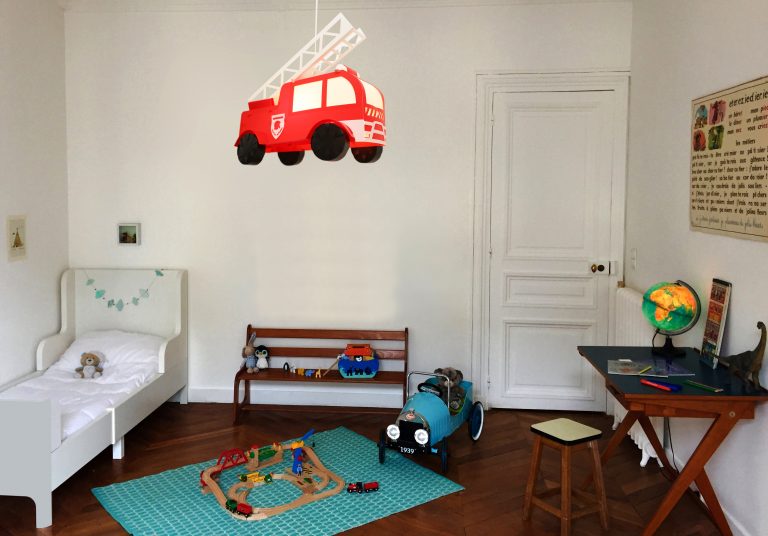 R&M Coudert Kinderhanglamp | Rode Brandweerwagen - klein paleis