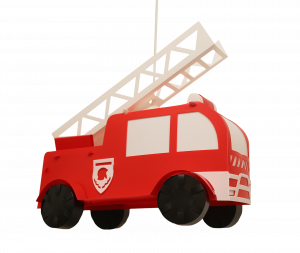 R&M Coudert Kinderhanglamp | Brandweerwagen - klein paleis