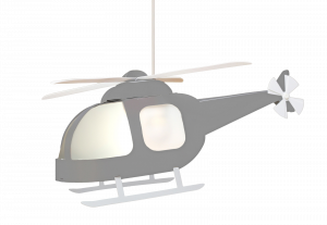 R&M Coudert Kinderhanglamp | Grijze helicopter - klein paleis