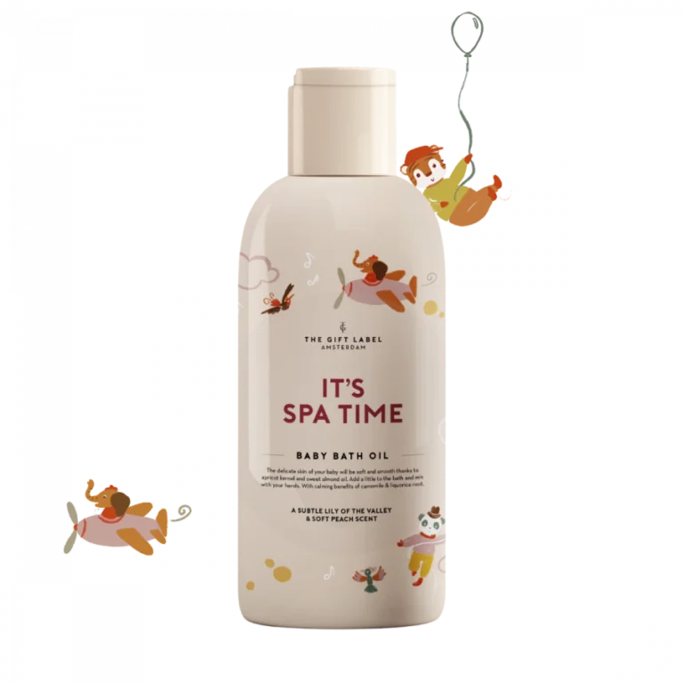 The Gift Label Baby Bath Oil - It's Spa Time - klein paleis