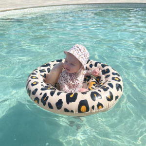 Swim Essentials Baby Float Beige Panter 0-1 jaar - Klein Paleis