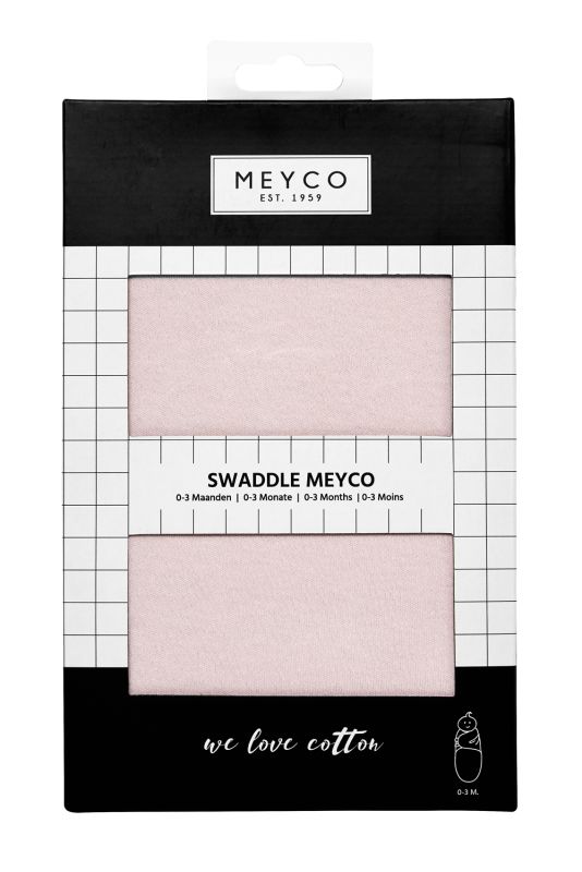 Meyco Swaddlemeyco 0-3 maanden | Light Pink - klein paleis