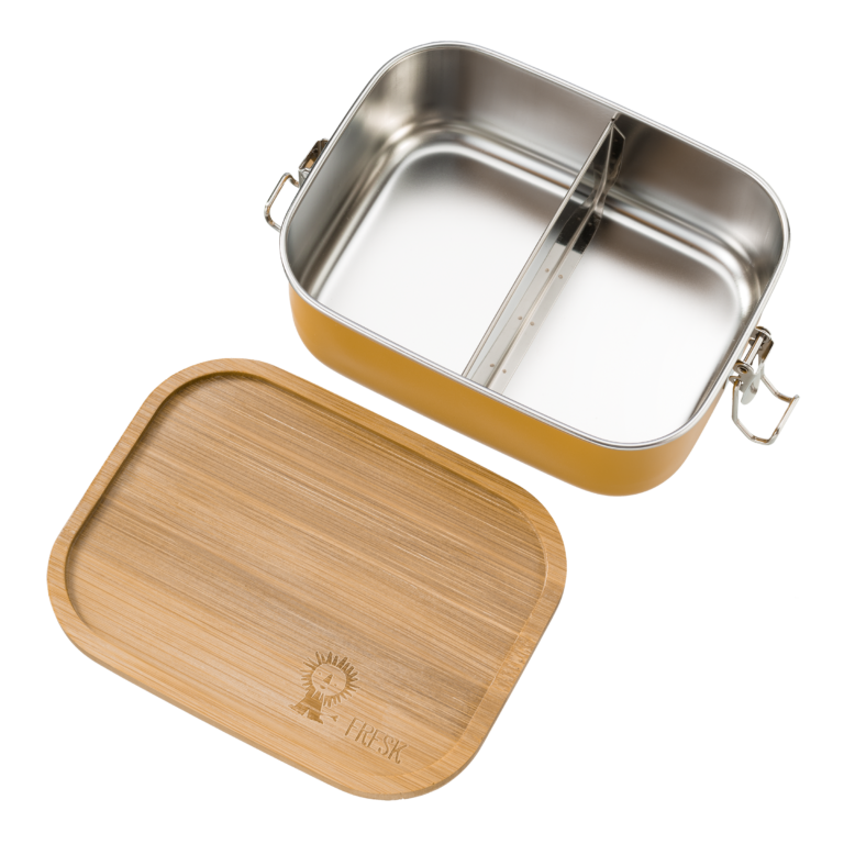 Fresk Lunchbox uni | Amber gold (Lion) - Klein Paleis