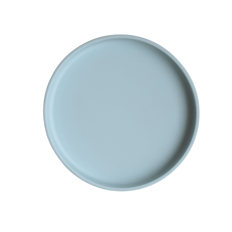 Mushie Bord Siliconen | Powder Blue - Klein Paleis